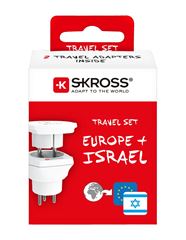 SKROSS cestovný adaptér Israel Combo pre použitie v Izraeli, typ H