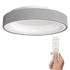 Solight LED stropné svetlo okrúhle Treviso, 48W, 2880lm, stmievateľné, diaľkové ovládanie, sivá